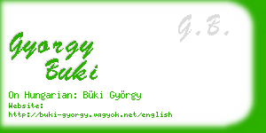 gyorgy buki business card
